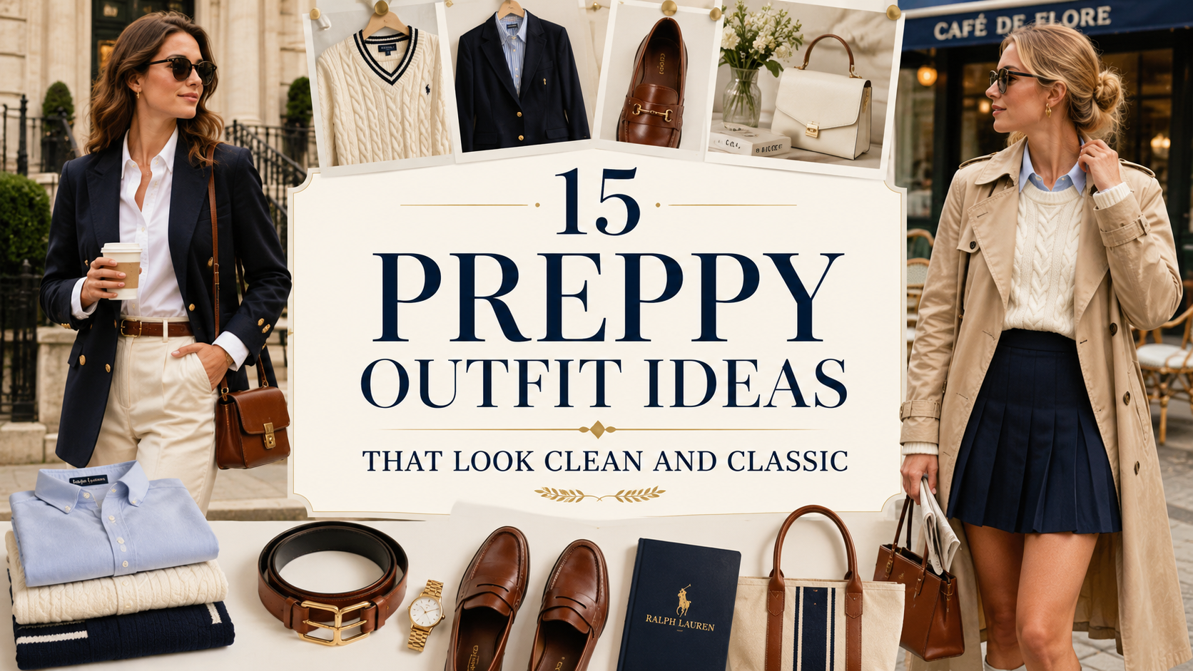 15 Preppy Outfit Ideas That Look Clean and Classic