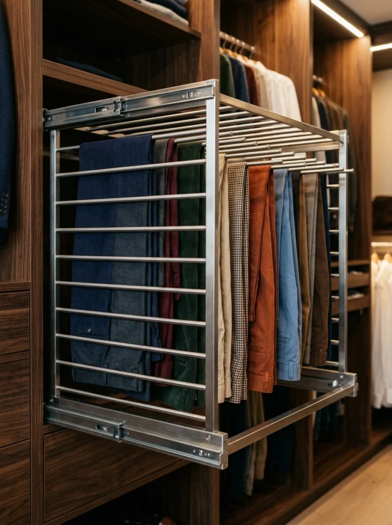 15. The Sliding Pants Rack