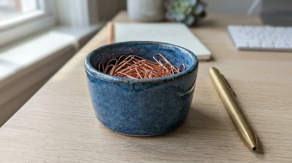 16. Small Ceramic Ramekins for Paperclips