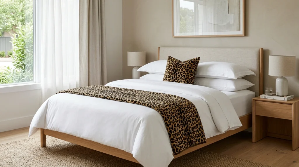 16. Zebra and Leopard Print Bedding