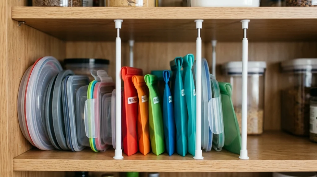 19. Tension Rod Partition Setup