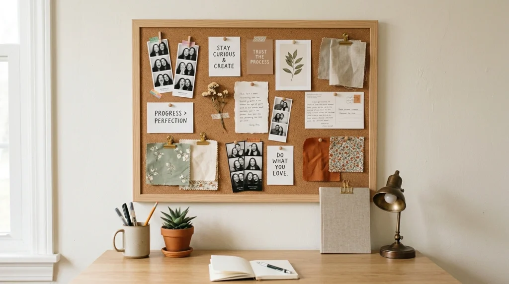 19. Cork Boards Packed with Memories