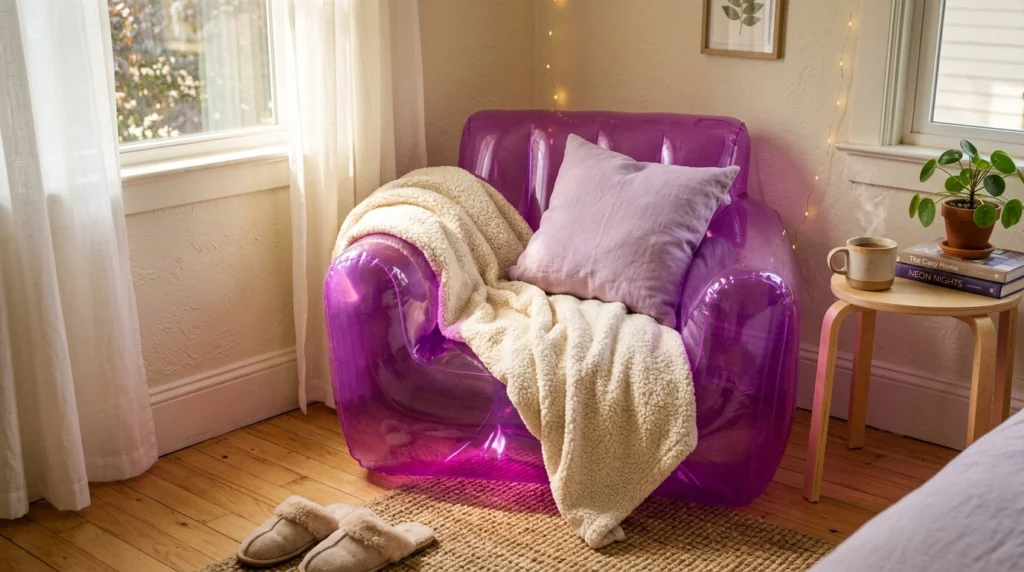 1. The Neon Inflatable Furniture Corner
