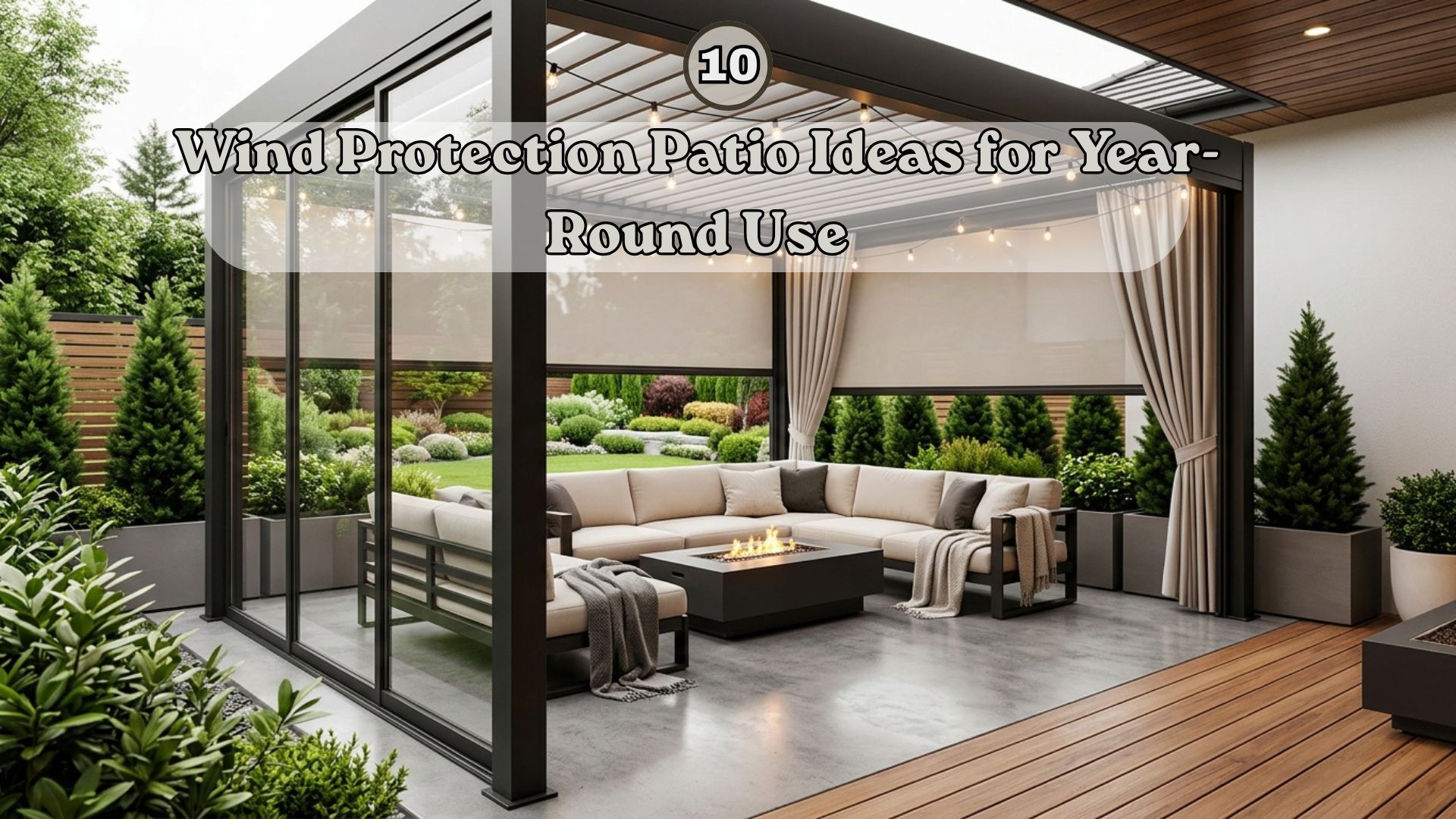 Wind Protection Patio Ideas for Year-Round Use