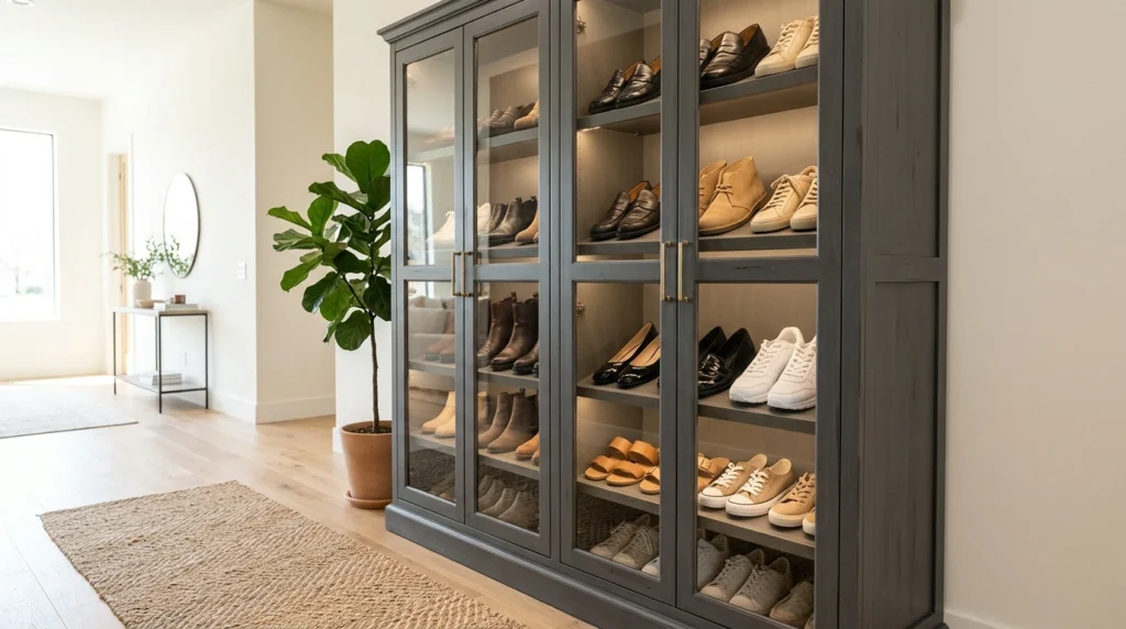 2. The Classic Glass-Front Cabinet