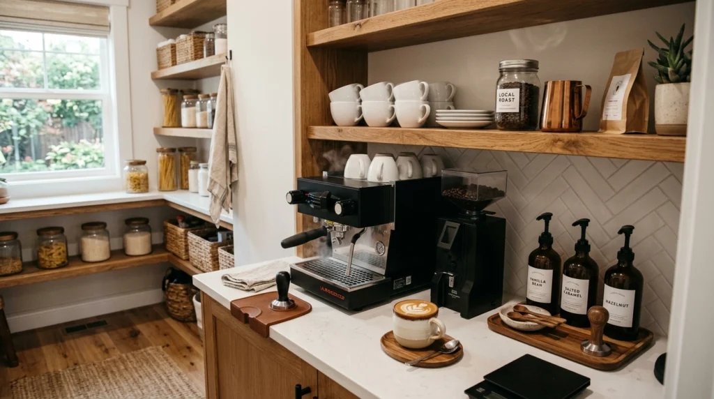 2. The Integrated Coffee Bar and Beverage Station