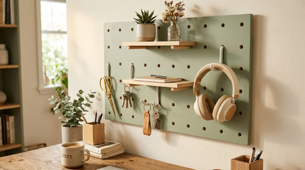 3. Modular Pegboard Wall Panels
