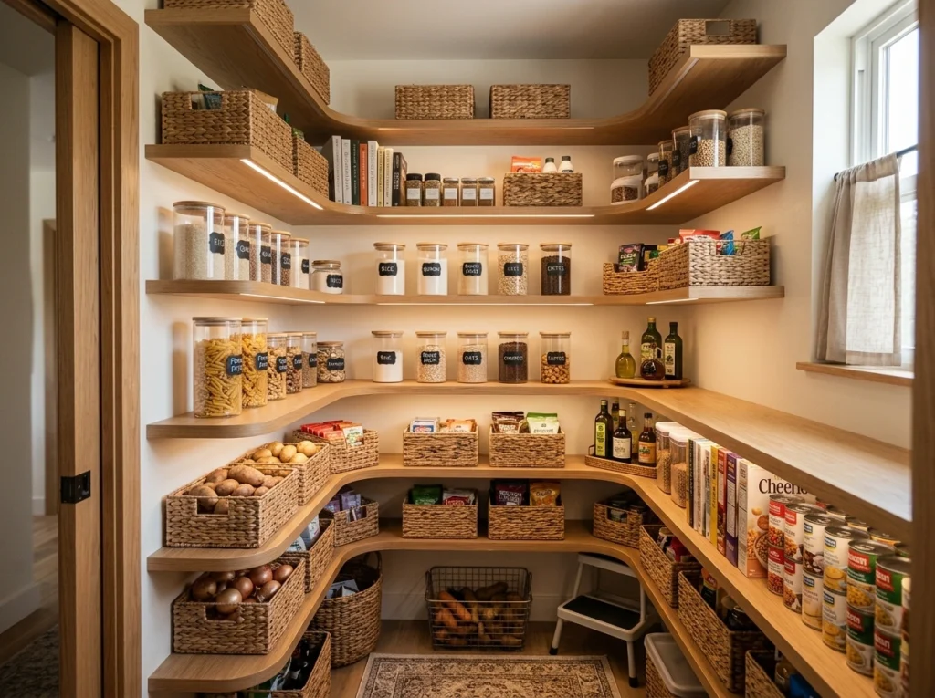 3. The U-Shaped Corner Shelving System