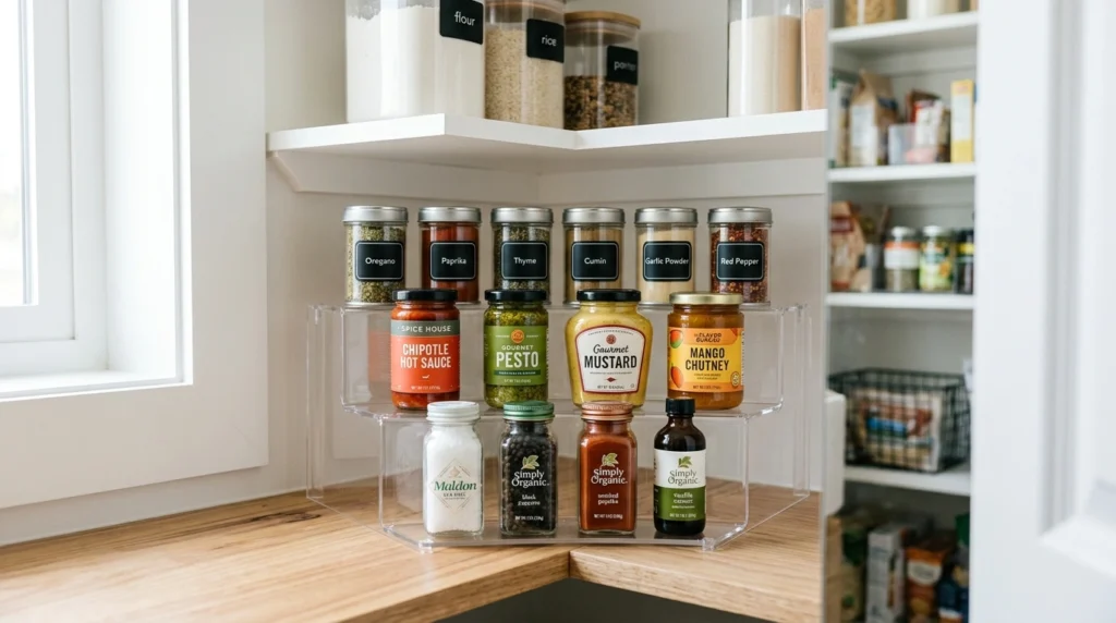 3. Clear Acrylic Corner Risers