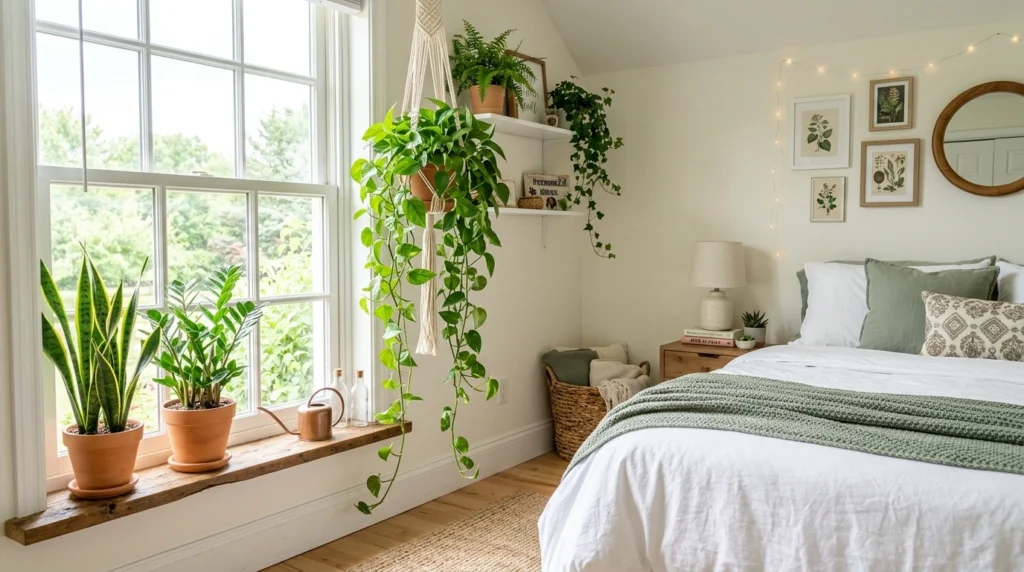 3. Muted Sage Green Plant Sanctuary