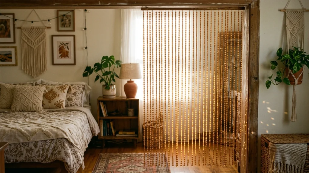 4. Beaded Door Curtains