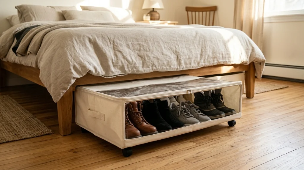 5. Slide-Out Under-Bed Drawers with Clear Windows