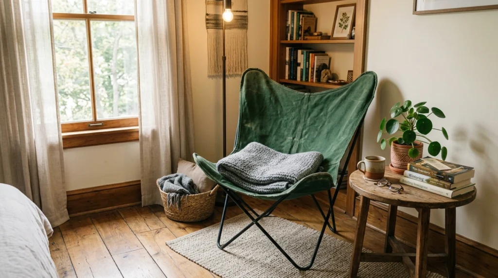 5. The Butterfly Chair Reading Nook
