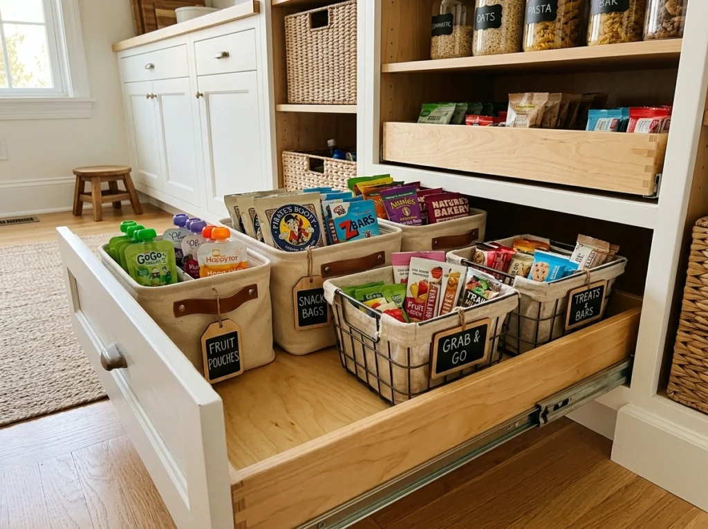 7. The Kids’ Low-Level Self-Serve Drawer