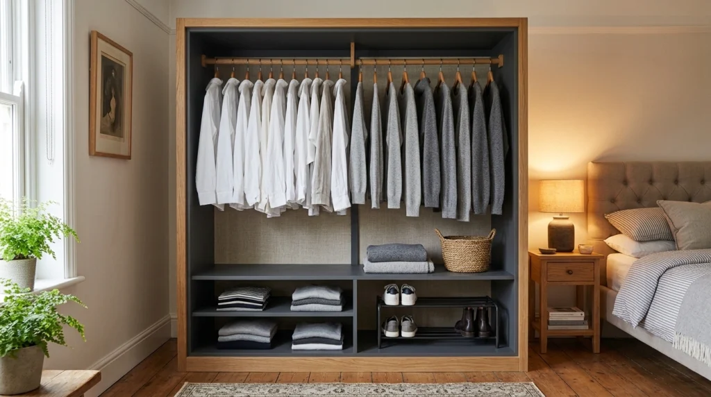 8. The Wardrobe Frame Without Doors