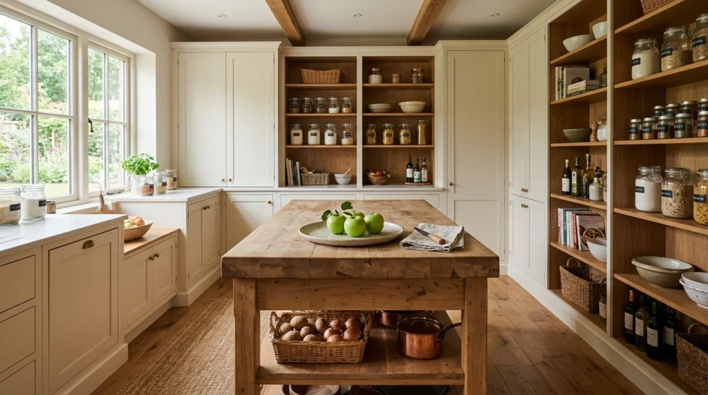 8. The Central Butcher-Block Prep Island