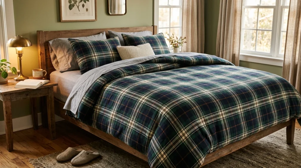8. The Plaid Flannel Bedding Set