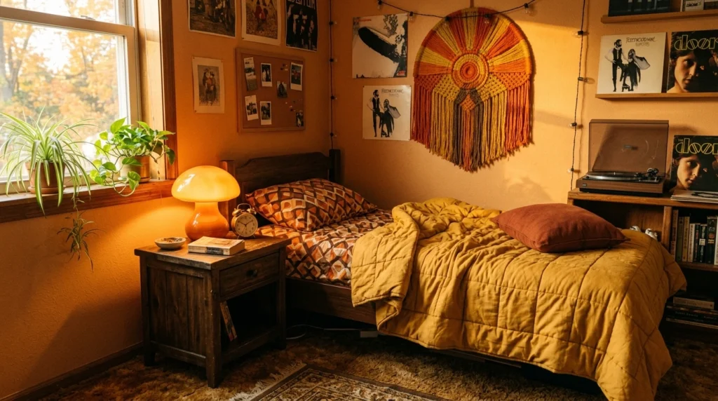 8. Retro 70s Sunset Bedroom