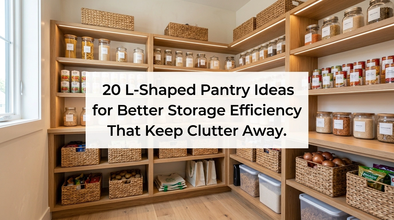 20 L-Shaped Pantry Ideas for Better Storage Efficiency That Keep Clutter Away