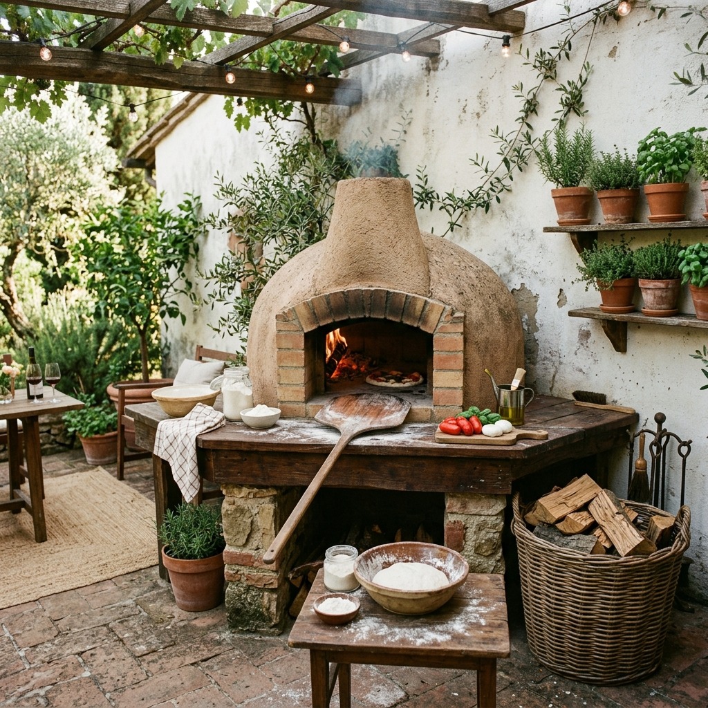 A Wood-Fired Pizza Oven Corner