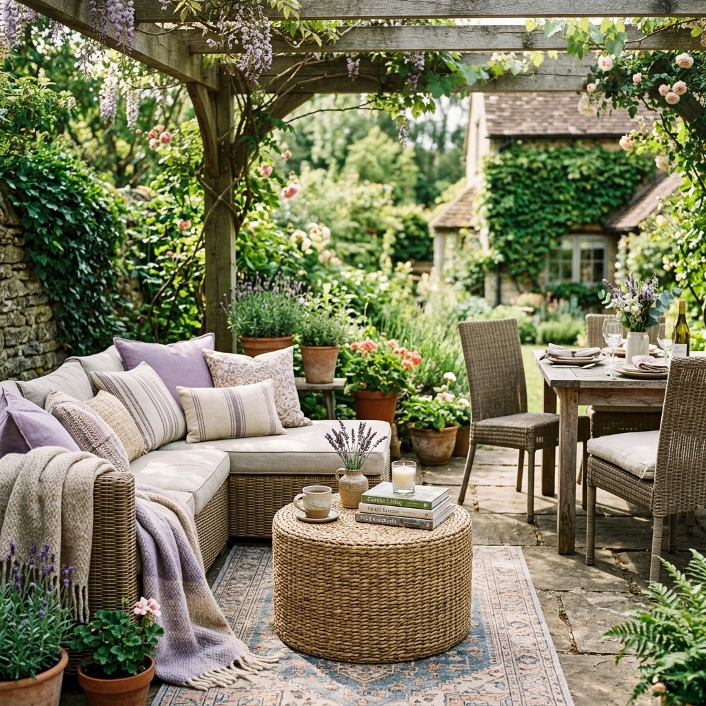 A Cozy Lounge-and-Dining Combo