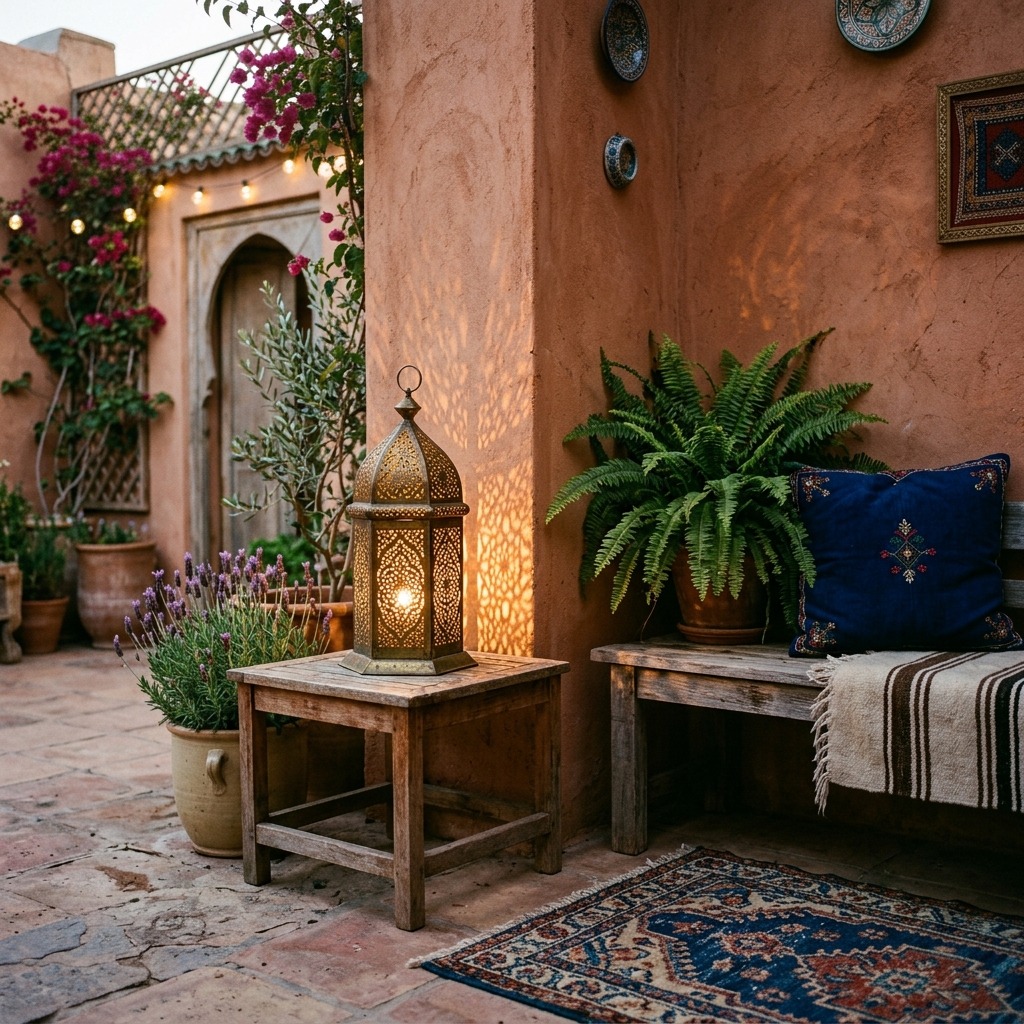 Moroccan Metal Lanterns for a Warm, Patterned Glow