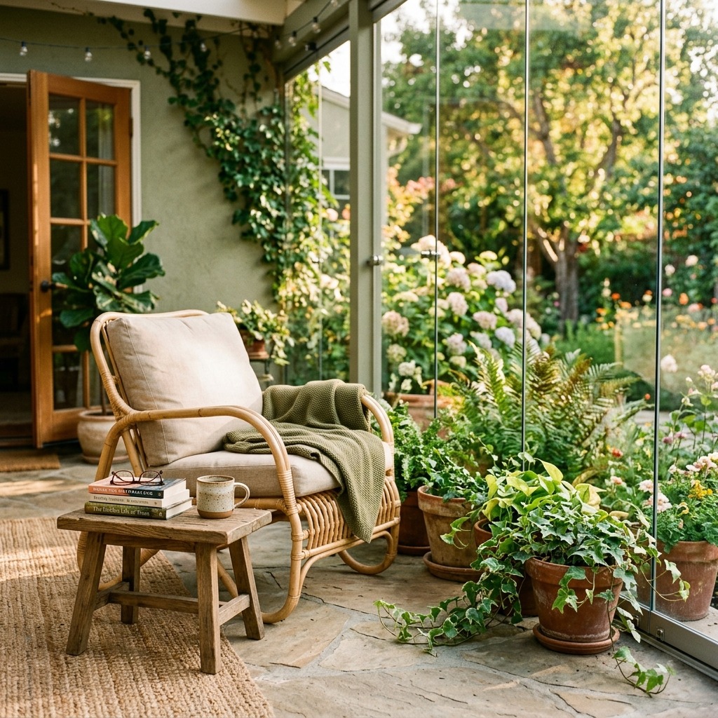 Frameless Glass Windbreak Panels for an Open, Airy Shield