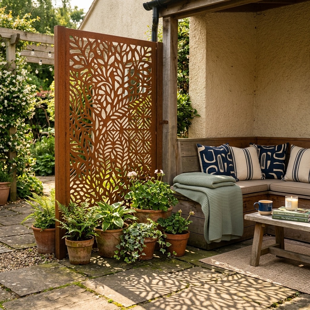 Decorative Corten Steel Windbreak Screens