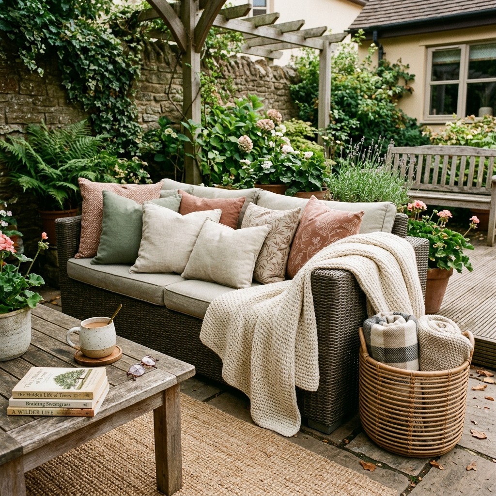 Cozy Up with All-Season Throws and Layered Cushions