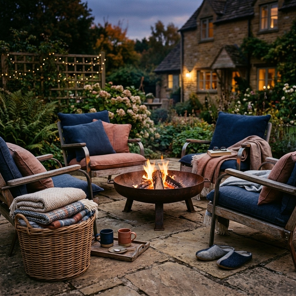 A Fire Feature That Stretches the Seasons